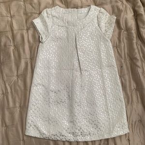 Crazy 8 Metallic White Dot Toddler Girl Dress